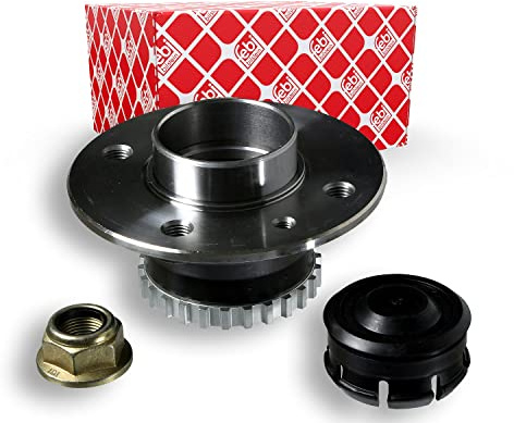 febi bilstein 21095 Radlagersatz mit Radnabe und Anbaumaterial, 1 Stück | Kompatibel mit: RENAULT KANGOO, KANGOO Express