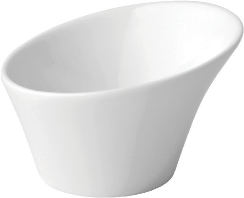 Utopia Z06017 Fine China Mini Ellipse Bowl, 3, 8 cm, 2 oz., 6 cL, Anton Black (Pack of 6)