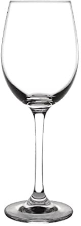 Olympia Modale Crystal Wine Glasses 300ml Glasswasher Safe, Pack of 6 | Glasswasher-safe design ensures rapid commercial cleaning, featuring a 210x75mm slim profile to elevate drink presentation.
