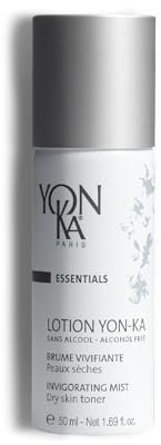 Lotion Tonique Yonka pour Peaux Sèches 50ml - Brume Vivifiante Sans Alcool - Hydrate, Purifie, Apaise et Rééquilibre - Aux 5 Huiles Essentielles - Spray Vaporisateur - 99,7% Naturelle