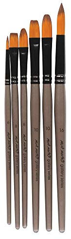 MONT MARTE Gallery Series Brush Set, Synthetic, Standard, Acrylic 6pce