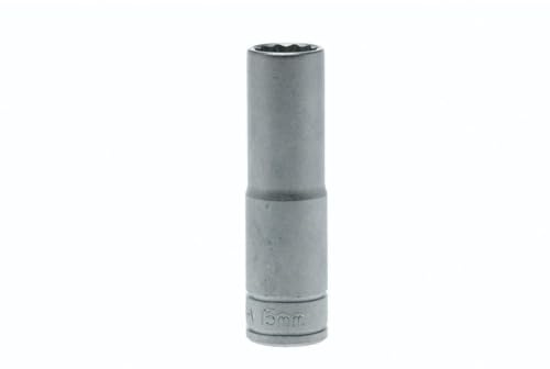 Teng Tools 15mm 1/2 Inch Drive 12 Point Deep Metric Socket - M120615-C