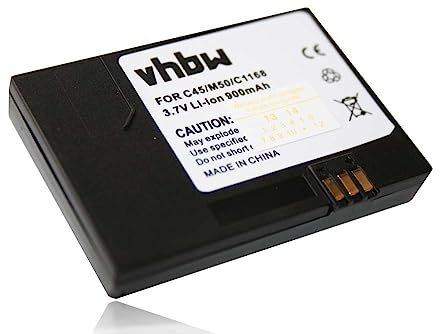 vhbw Akku kompatibel mit Siemens A50, C45, C45i, M50, MT50 Handy Smartphone Telefon (900mAh, 3,7V, Li-Ion)