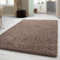 Carpetsale24 Shaggy Hochflor Teppich, 60x110 cm, Mokka, weich, flauschig, modern, einfarbig, Für Flur oder kleine Räume, für Wohnzimmer Schlafzimmer Flur