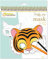 Avenue Mandarine GY023O - Malbuch Graffy pop mit vorgestanzten Masken zum Ausmalen, 250g Zeichenpapier gedruckt, 24 Blatt, 12 verschiedene Motive x 2, geeignet für Kinder ab 5 Jahren, Tiere, 1 Stück