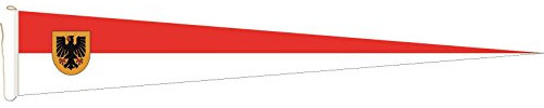 U24 Langwimpel Dortmund Fahne Flagge Wimpel 150 x 40 cm Premiumqualität