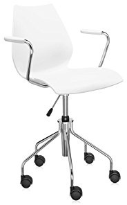 Kartell Maui Sessel, Plastik, weiß, 45 x 77 x 66 cm