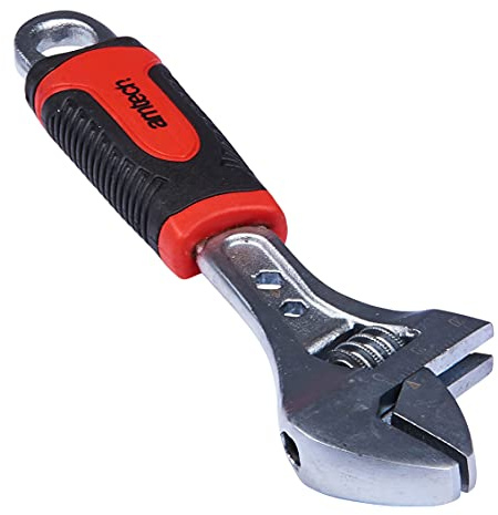 Amtech – 6 Adjustable Wrench Injected Grip, Robust Steel Body, Ergonomic Grip, DIY & Trade Use (6inch)
