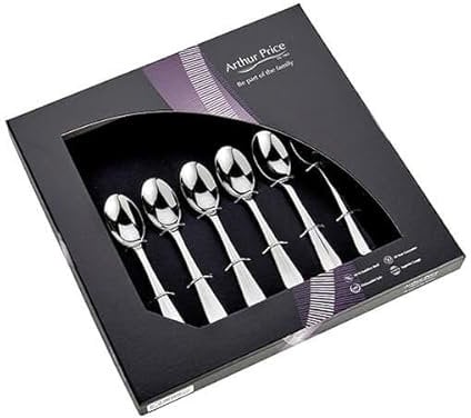 Arthur Price Classic Rattail Set of 6 Teaspoons