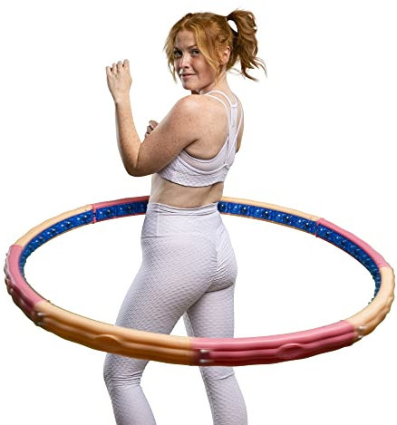 HOOPOMANIA Vital Hoop [2,6 kg] Hula Hoop Reifen mit Massagenoppen Hullahoop Erwachsene
