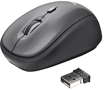 Trust Yvi Wireless Mouse, Grigio
