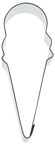 Staedter Emporte-pièce en Forme de Cornet de Glace, Argent, 6 cm