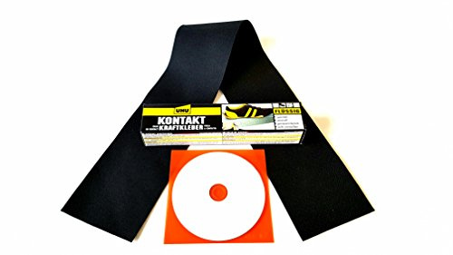 Cabriolet Verdeck Reparatur Set aus original Verdeckstoff, Repair Kit Rep Set Rep Kit für Risse, Schnitte, Löcher, Abschürfungen ect.(komplett inkl. Flicken,Kleber,EBA CD) für Stoffverdecke