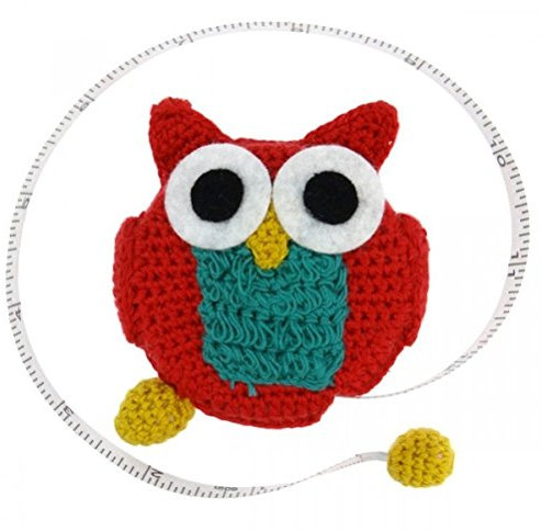 Craft Schneider Maßband 150 cm BZW. 60 Inch/Zoll Metermaß Und Nadelkissen – Zentimetermaß Nähzubehör Nähen Fair Trade (Eule)