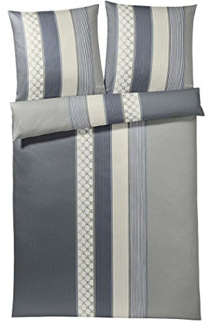 Joop! Bettwäsche Cornflower Stripe deep Coal 1 Bettbezug 140 x 200 cm + 1 Kissenbezug 70 x 90 cm