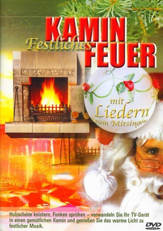 Festliches Kaminfeuer
