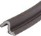 Trend Aquamac 21 Style Weatherseal Strip, 10M, Brown, Suitable for Door Frame Rebate, AQ21/B/10