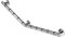 Croydex AP530941 Grab-n-Grip Contemporary Design Heavy Duty Steel Core Soft Ribbed Grip Angled Grab Bar, 310 x 905mm, Chrome