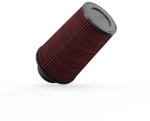 K&N Universal Clamp-On Air Filter: High Performance, Premium, Washable, Replacement Filter: Flange Diameter: 3 In, Filter Height: 9 In, Flange Length: 1.75 In, Shape: Round Tapered, RE-0810 | 76mm Flange, 152mm Bottom Diameter, 117mm Top Diameter, 229mm Height (RE-0810)