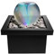 Primrose 52cm Orb Water Feature Vortex Outdoor Whirlpool with Multicolour LED Lights & Square Basin