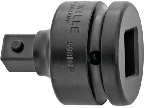 Stahlwille 35030003 568IMP Reducing Adaptor, 3/4 Square Drive, Chrome Alloy Steel, Gunmetal Finish, High-Quality, 56mm Length, 335g Weight, Made in Germany