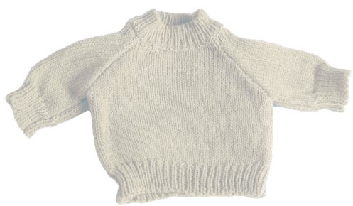 Mumbles Teddy Jumper Accessory With Bow Detail (L) (Cream)