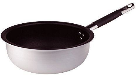 Pentole Agnelli ALSC111BMSC32 Padella per Mantecare, Alluminio, Argento, 32 cm