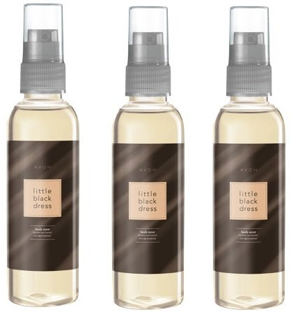 Avon Little Black Dress Body Mist X 3