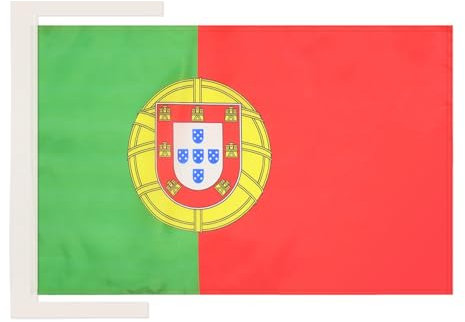 AZ FLAG - Drapeau Portugal - 45x30 cm - Pavillon Portugais 100% Polyester Avec Deux Cordelettes - 20g
