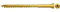 fischer 660101 Dielenschraube 3,5 x 35 Senkkopf TG TX, galvanisch verzinkt