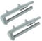 SPARES2GO Plastic Rear Rail End Caps for Beko Dishwasher (Pack of 2)