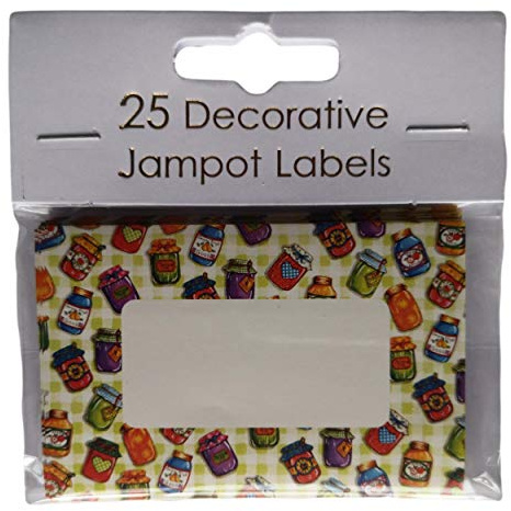 Pack of 10 Decorative Jam Pot Labels in Jars Design
