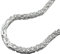 Armband 4mm Königskette vierkant glänzend Silber 925 21cm