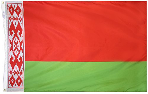 Annin Flagmakers Belarus-Flagge, Modell 190626, hergestellt nach offiziellen Design-Spezifikationen der Vereinten Nationen, 90 x 150 cm, mehrfarbig