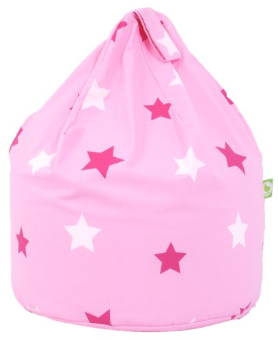 Cotton Pink Stars Bean Bag Large Size