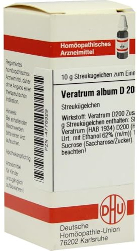 Veratrum album D200 DHU Globuli, 10 g Globuli
