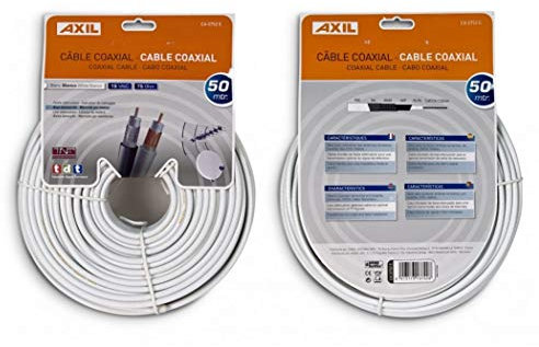 Engel M117106 - Cable coaxial tv 19vat-c blanco 50 m