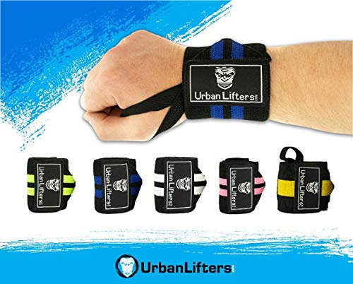 Urban Lifters Fasce per i Polsi (Coppia) -Wrist Wraps (Black/Blu)