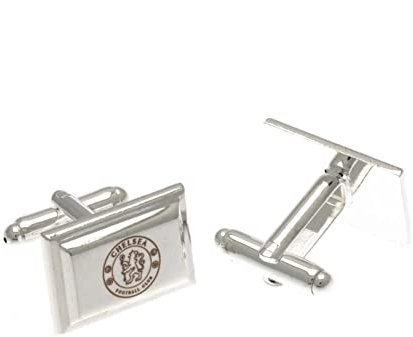 Chelsea F.C., versilberte Manschettenknöpfe Official Merchandise