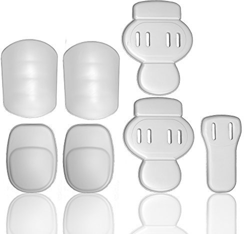 Full Force American Football Schoner 7 Piece Padset GR Junior, Weiß, One Size, FF0207370140