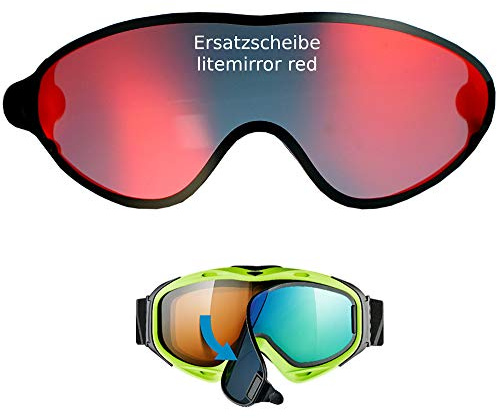 uvex Comanche to Off ESS Ersatzscheibe für Skibrille Comanche als take Off - Single Lens litemirror red