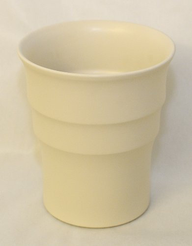 Cotto e ceramica Vase orchidée diamètre 17 cm hauteur 20 cm (crème)
