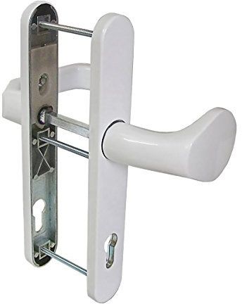 Schmalrahmen Türbeschlag SRG 1682 Weiß PZ 92mm Kn/Dr Türklinke Türgriffe