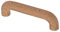 GedoTec Möbelgriff Buche Stangengriff rund Holzgriff aus Holz | Bogengriff Buche Natur | Schubladengriff 96 mm | Griff für Schranktüren - Schubladen - Möbel | 1 Stück - Schrankgriff mit Schrauben