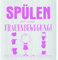 House of Emotions Spüllappen Frauenbewegung - Buchstabenmuster - Cartoon - Saugfähigkeit - 205 x 22 cm - Viscose/Baumwollfaser - Spültuch - Tuch