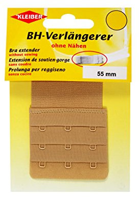 Kleiber 55 mm BH-Erweiterung mit DREI Haken, Beige/hautfarben