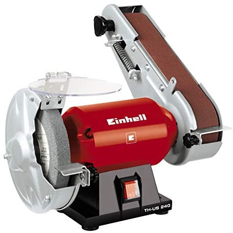Einhell TH-US 240 - Esmeriladora combinada, 4 patas de goma antideslizantes, 230 V, 240 W (ref. 4466150)