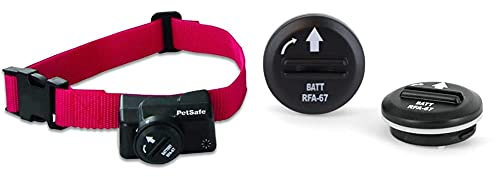 PetSafe - Collier Anti-Fugue pour Chien Supplémentaire pour Clôture Anti-Fugue sans Fil & Lot de 2 Piles RFA-67 (6V) - Compatible Collier de Dressage, Anti-Aboiements et Anti-Fugue pour Chien
