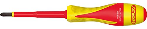 KS TOOLS 922.6211 Tournevis PHILLIPSbi-matière isolé 1000V, PH2-100x205 mm