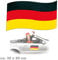 Fries - Auto-Magnetfahne Deutschland - 1St